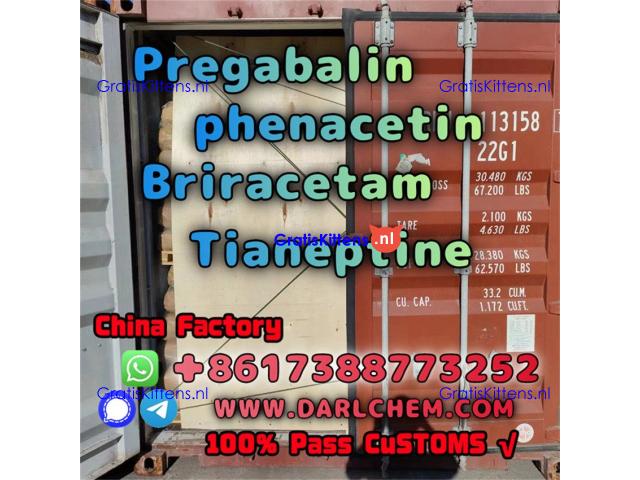 pregabalin Brivaracetam Tianeptine raw Powder crystal 148553-50-8 High Quality