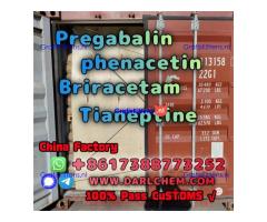 pregabalin Brivaracetam Tianeptine raw Powder crystal 148553-50-8 High Quality