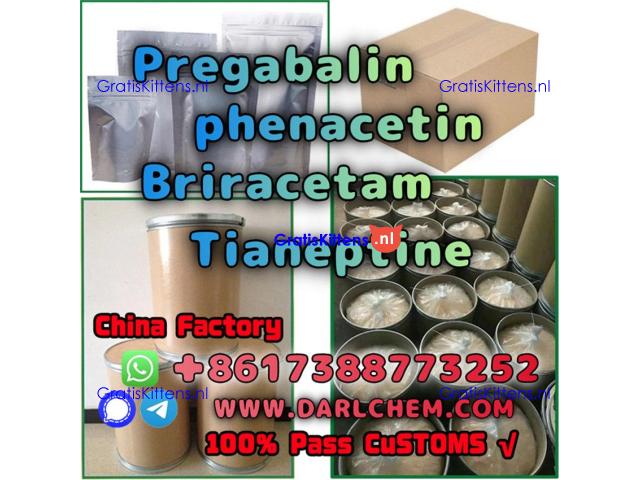 pregabalin Brivaracetam Tianeptine raw Powder crystal 148553-50-8 High Quality