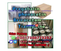 pregabalin Brivaracetam Tianeptine raw Powder crystal 148553-50-8 High Quality