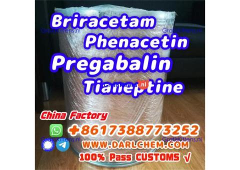 pregabalin Brivaracetam Tianeptine raw Powder crystal 148553-50-8 Hot Sale