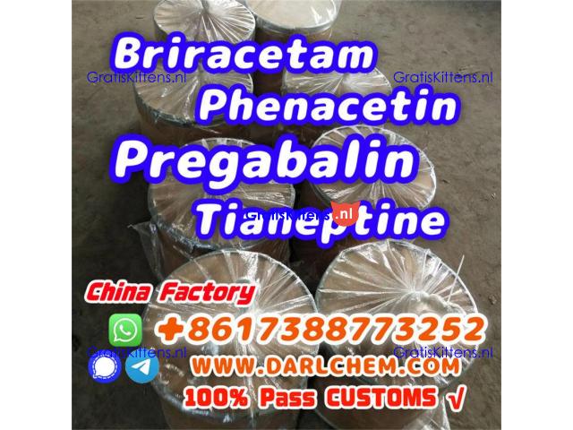 pregabalin Brivaracetam Tianeptine raw Powder crystal 148553-50-8 Hot Sale