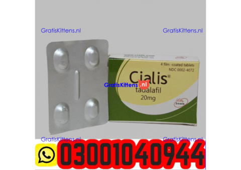 Cialis 20 mg 4 Tablets in Pakistan ( 03001040944 ) Best Price