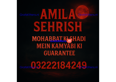 Amila Sehrish – Kala Jadu Specialist & Love Marriage Expert call now 03222184249