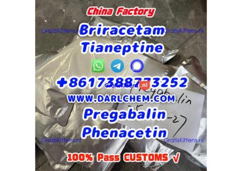 pregabalin Brivaracetam Tianeptine raw crystal powder 148553-50-8 High Quality