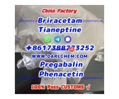 pregabalin Brivaracetam Tianeptine raw crystal powder 148553-50-8 High Quality