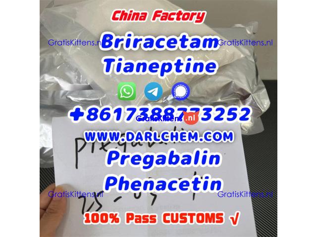pregabalin Brivaracetam Tianeptine raw crystal powder 148553-50-8 High Quality