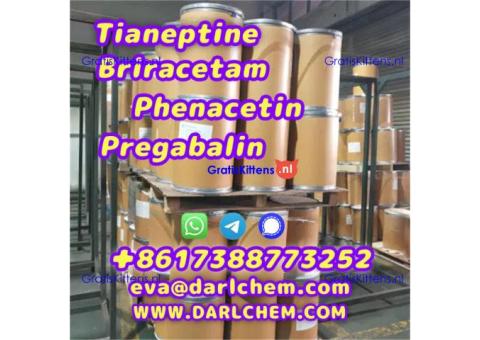 pregabalin Brivaracetam Tianeptine raw crystal powder 148553-50-8 Low price