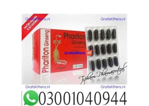 Phariton Ginseng Capsules Price in Pakistan .. 0300-1040944 ; sms now